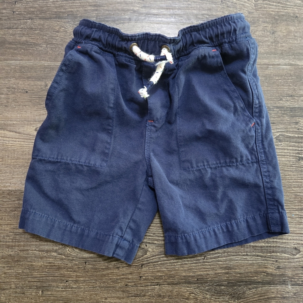 Boden Navy Boys Shorts with Drawstring